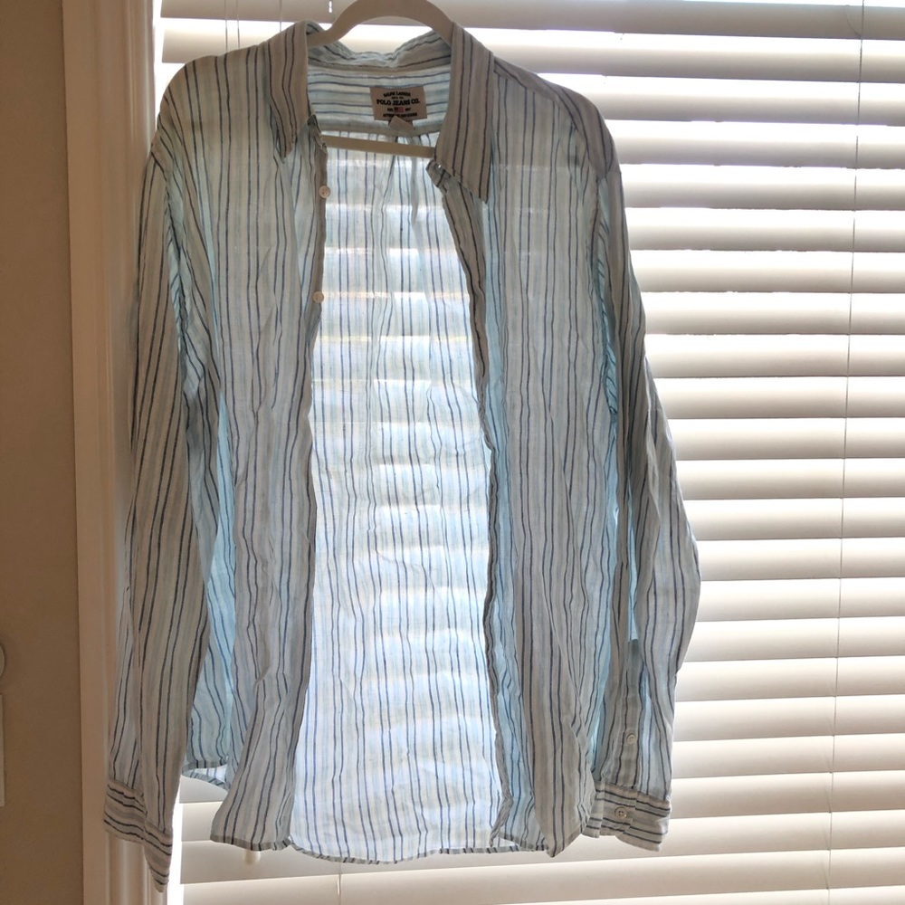 Ralph Lauren Polo Jeans Mens Button Down Shirt